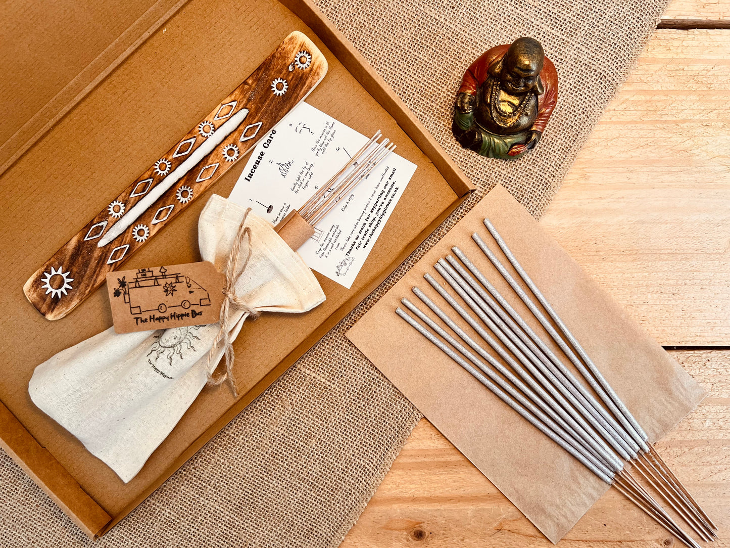 Wildflower Calm Premium Incense Sticks - Hand Dipped, Plastic-Free, Slow 1 Hour Burn