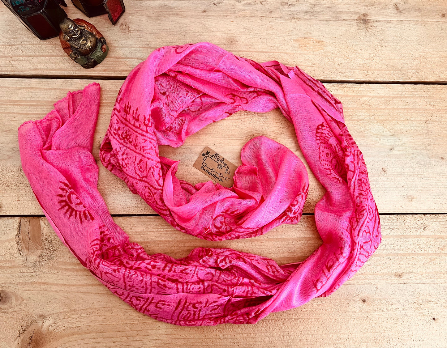 Prayer Print Boho Scarf