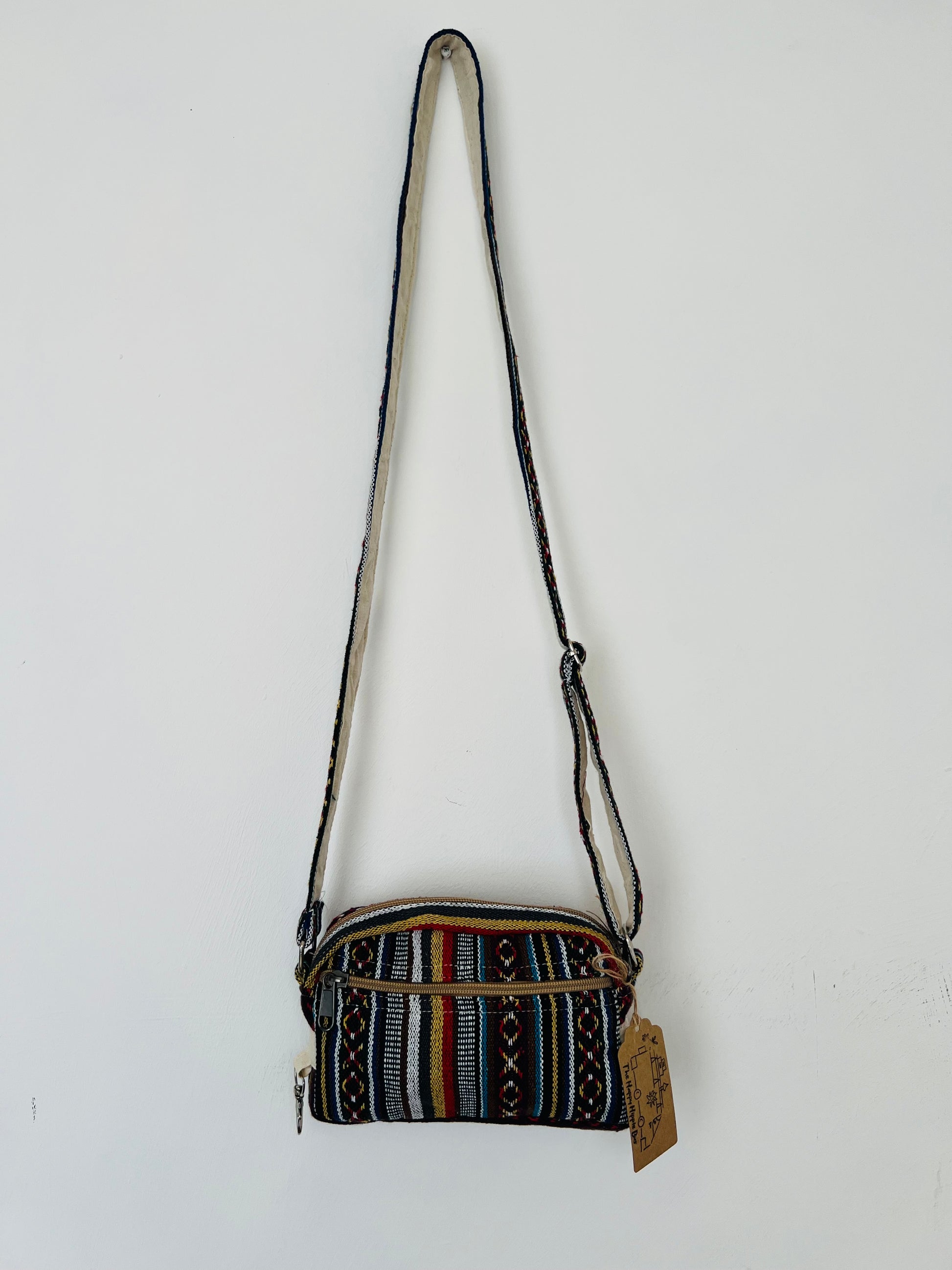 Handmade Fair Trade Ethical Bohemian Stripped Hippie Shoulder Bag 