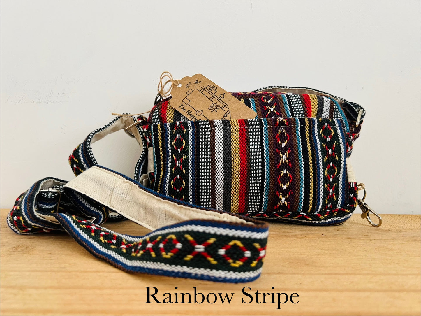 Handmade Fair Trade Ethical Bohemian Stripped Hippie Shoulder Bag 