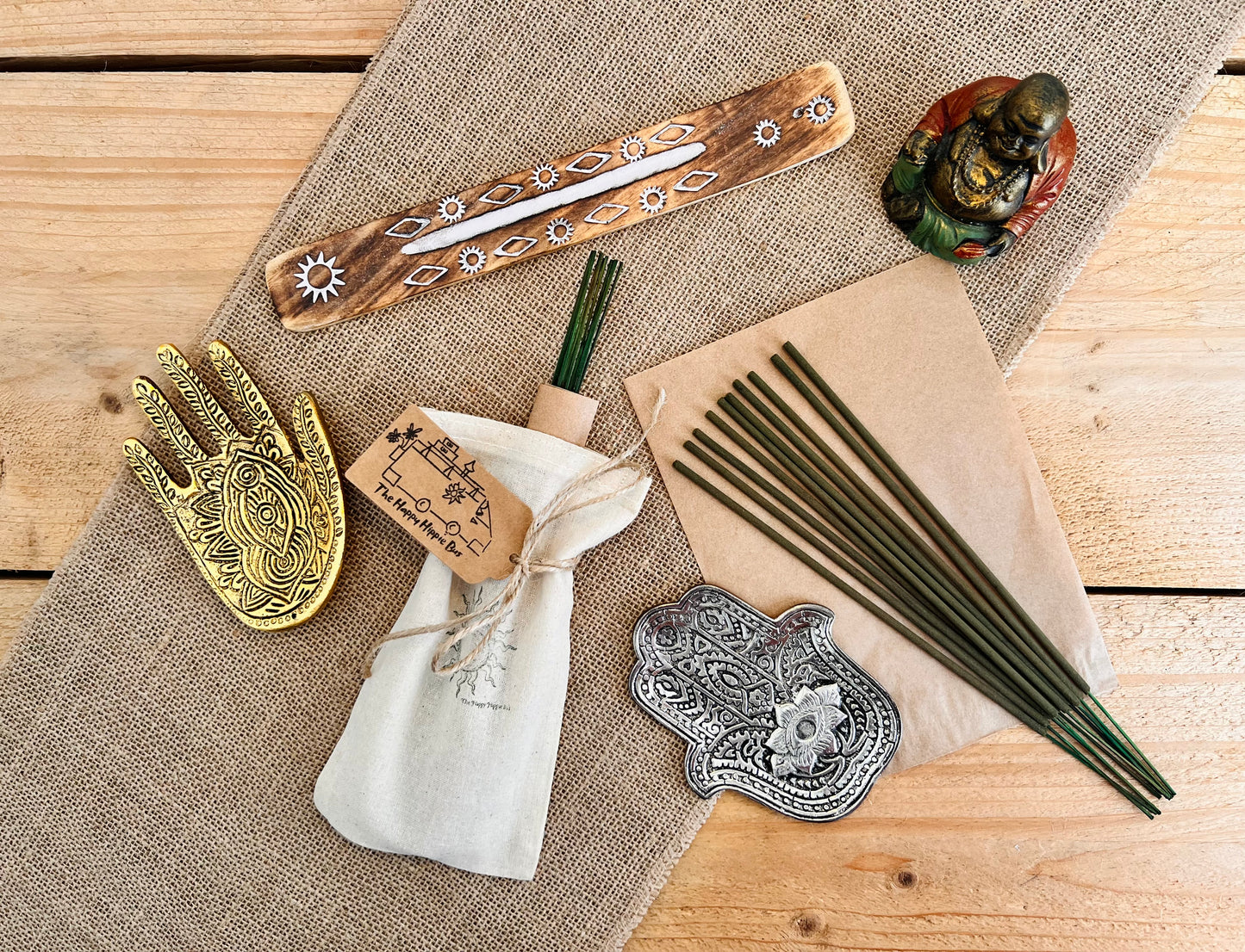 Botanical Incense Sticks Floral Herbal Fragrance Handmade Vegan Eco Friendly 'True Hippie’