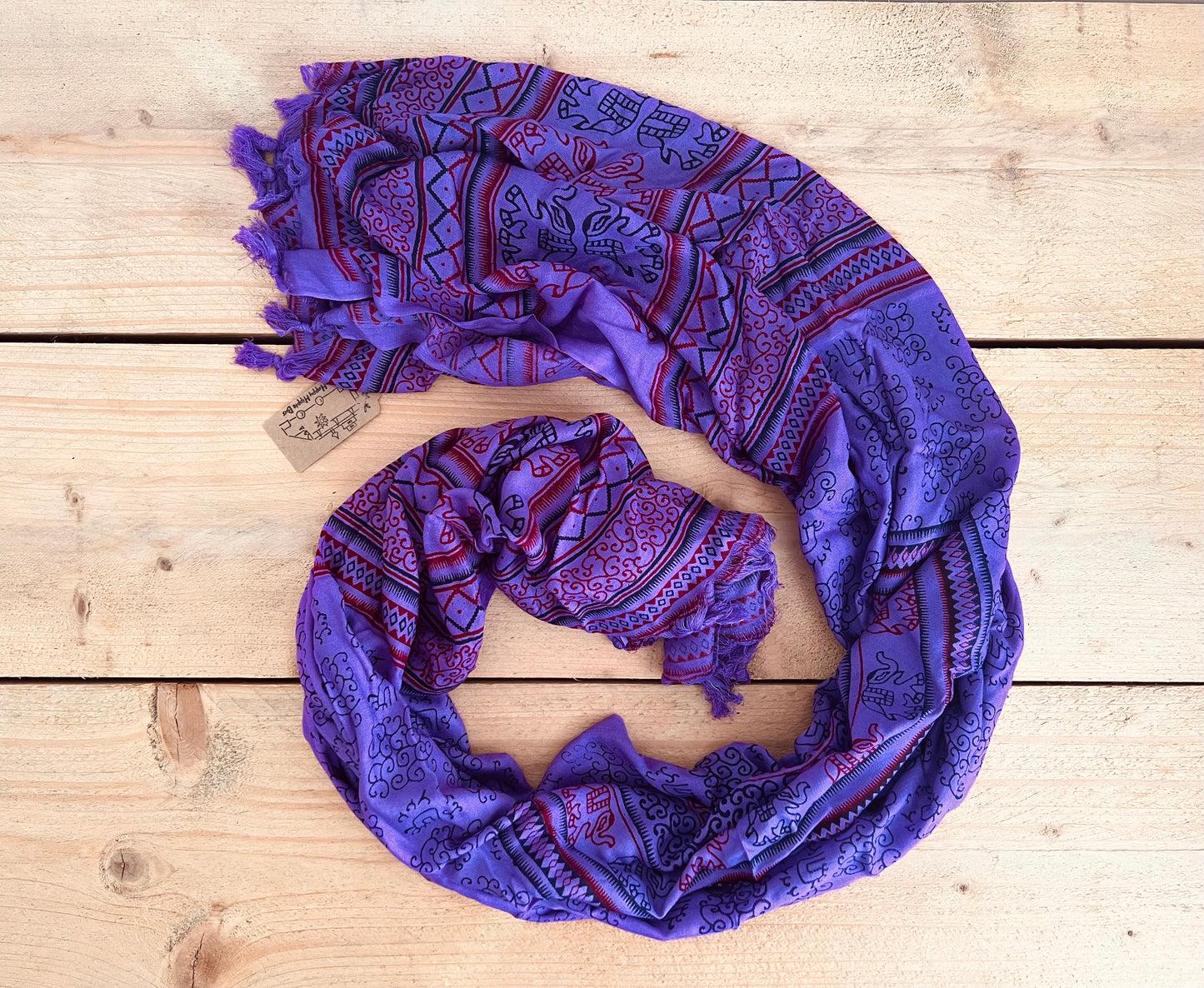 Mandala Print Boho Scarf