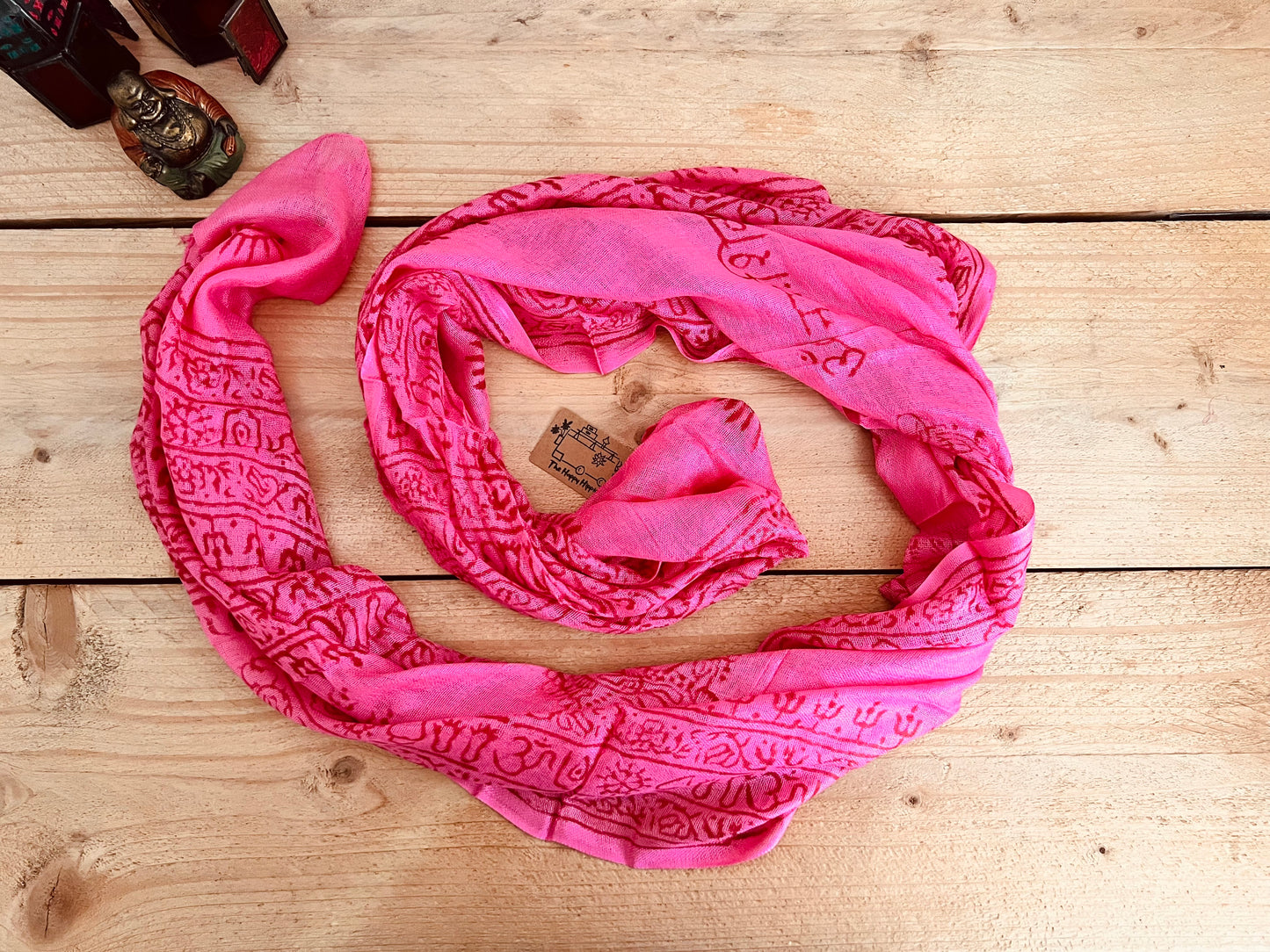 Prayer Print Boho Scarf