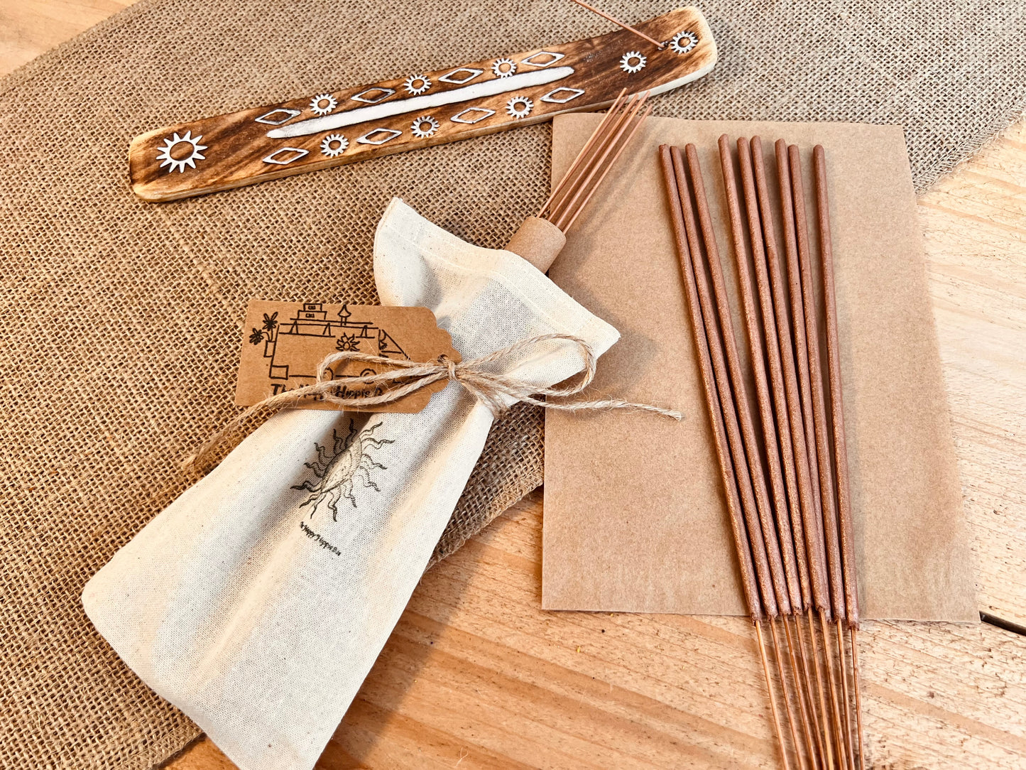 Rose & Orange Blossom Incense Sticks – Hand Dipped Floral Aromatherapy for Relaxation  Meditation Long UK Handmade