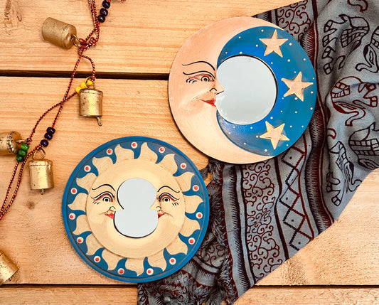 Celestial Moon Mirrors - Set of Two