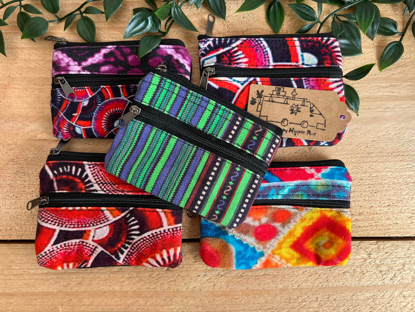 Colourful Hippie Purse Coin Purse Wallet Boho