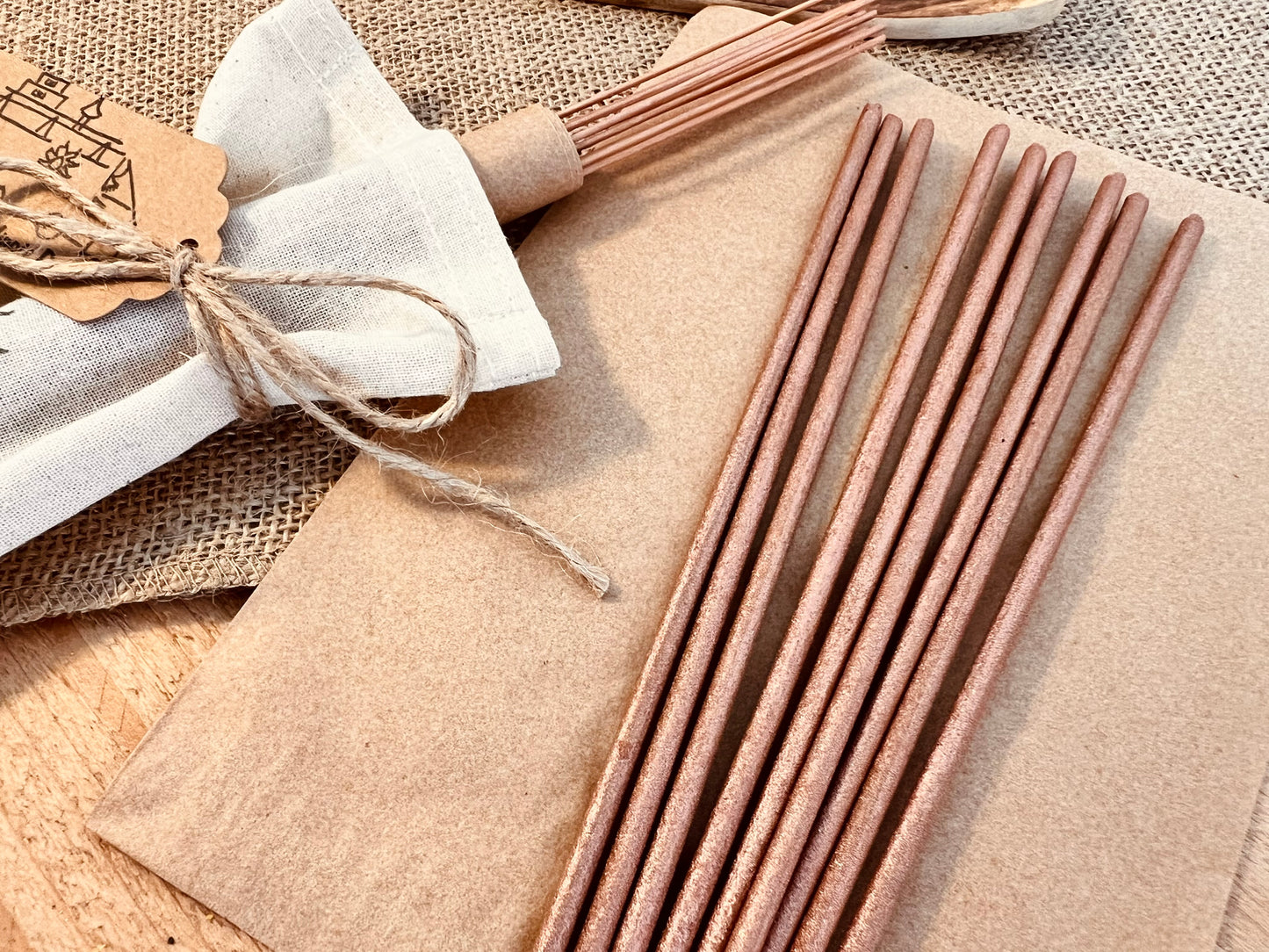 Rose & Orange Blossom Incense Sticks – Hand Dipped Floral Aromatherapy for Relaxation  Meditation Long UK Handmade