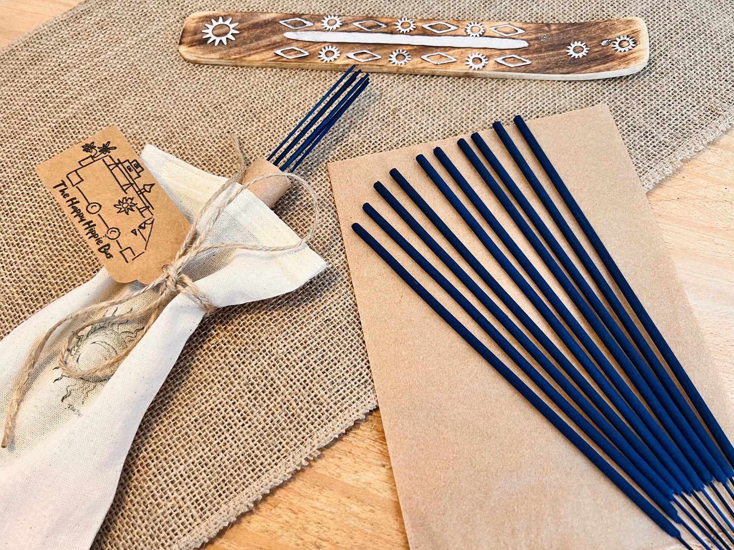 Lavender & Bergamot Hand Dipped Incense Sticks | Calming Floral Citrus Scent | Vegan Eco Plastic Free UK Made