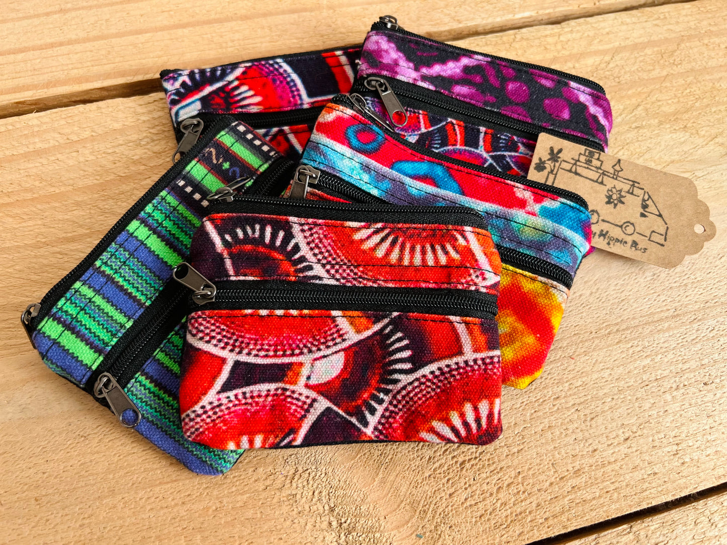 Colourful Hippie Purse Coin Purse Wallet Boho