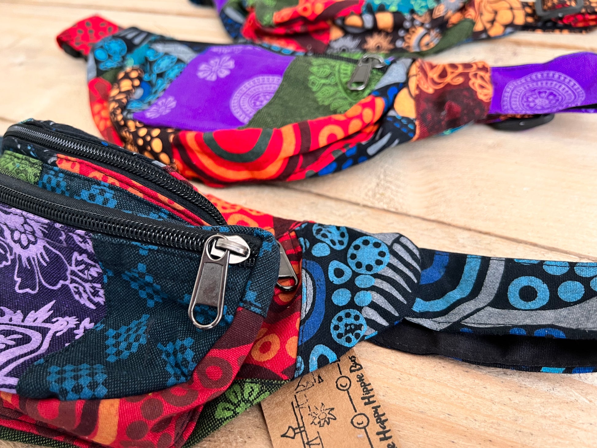 handmade patchwork bumbag money belt fair trade ethical