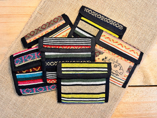 Hand Woven Recycled Cotton Hippie Wallet