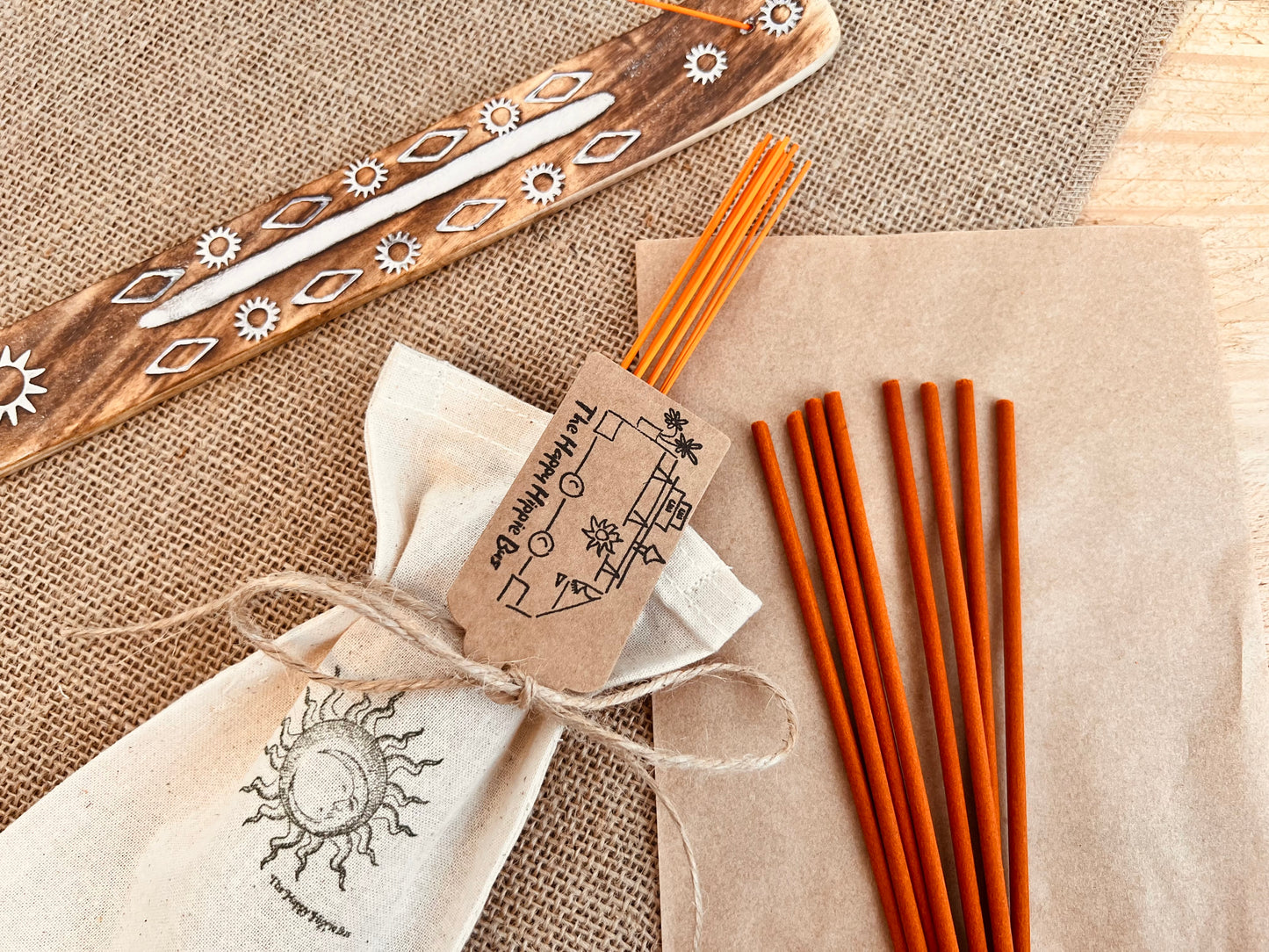 Orange Zest Premium Incense Sticks – Hand Dipped, Plastic-Free, Slow 1 Hour Burn