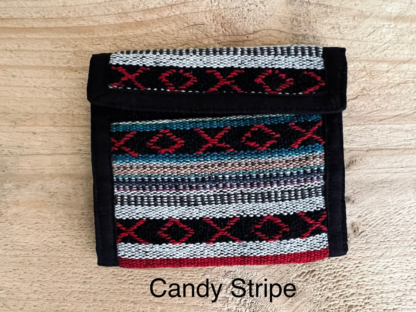 White Hand Woven Cotton Hippie Wallet