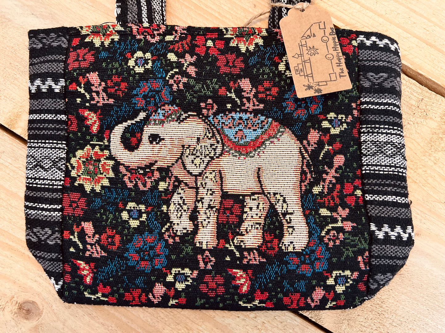 Elephant Print Handbag Bohemian Style