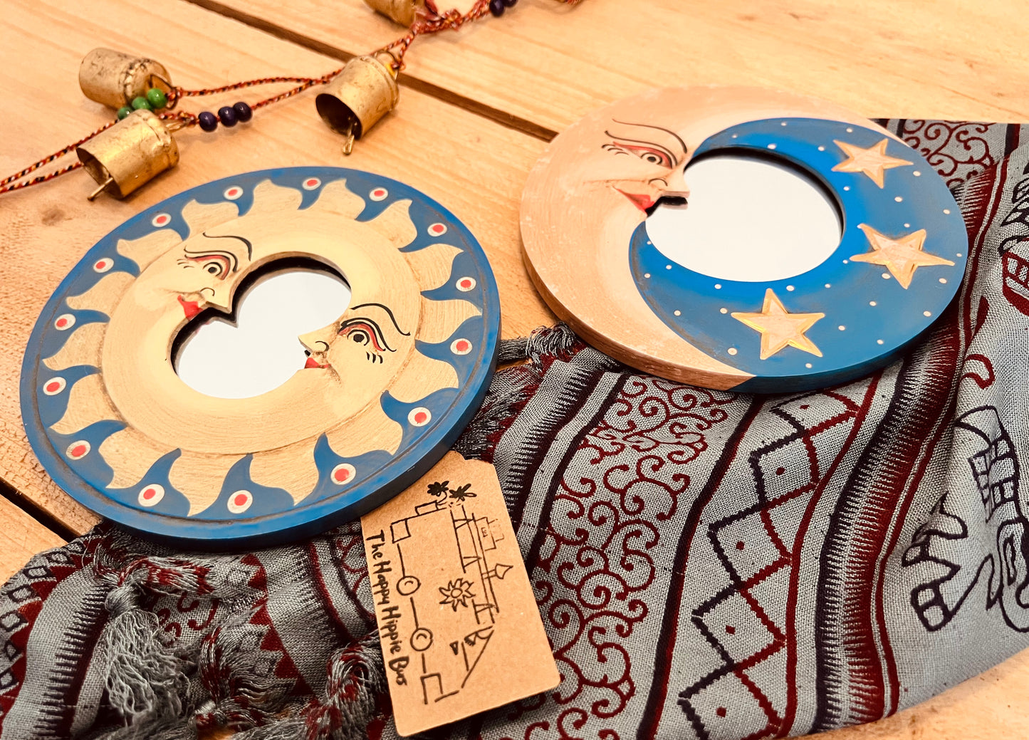 Celestial Moon Mirrors - Set of Two