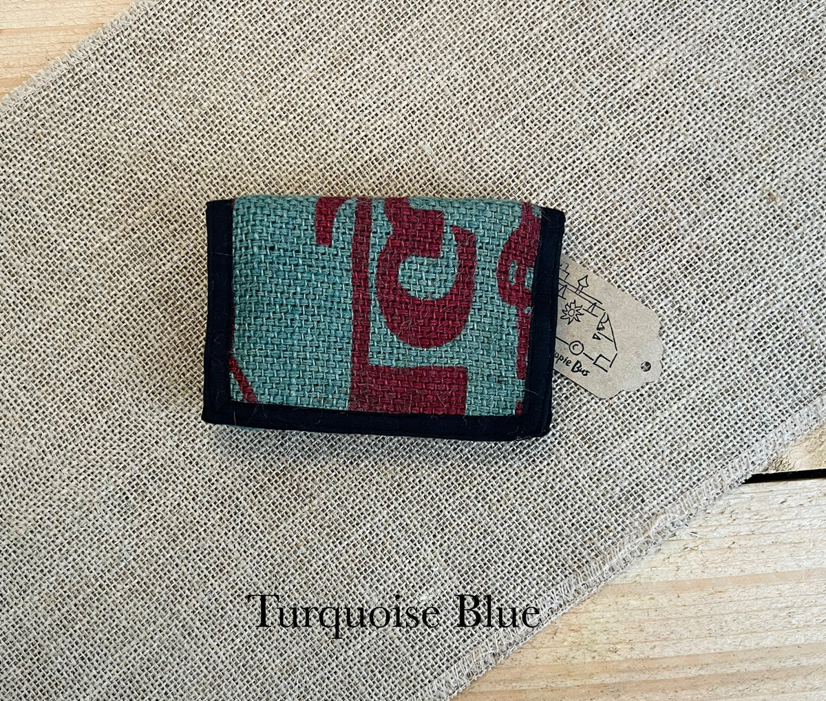 Bohemian Recycled Rice Sack Wallet