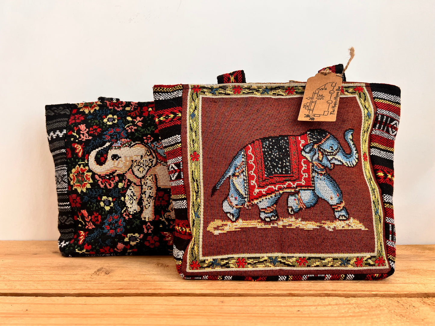 Elephant Print Handbag Bohemian Style