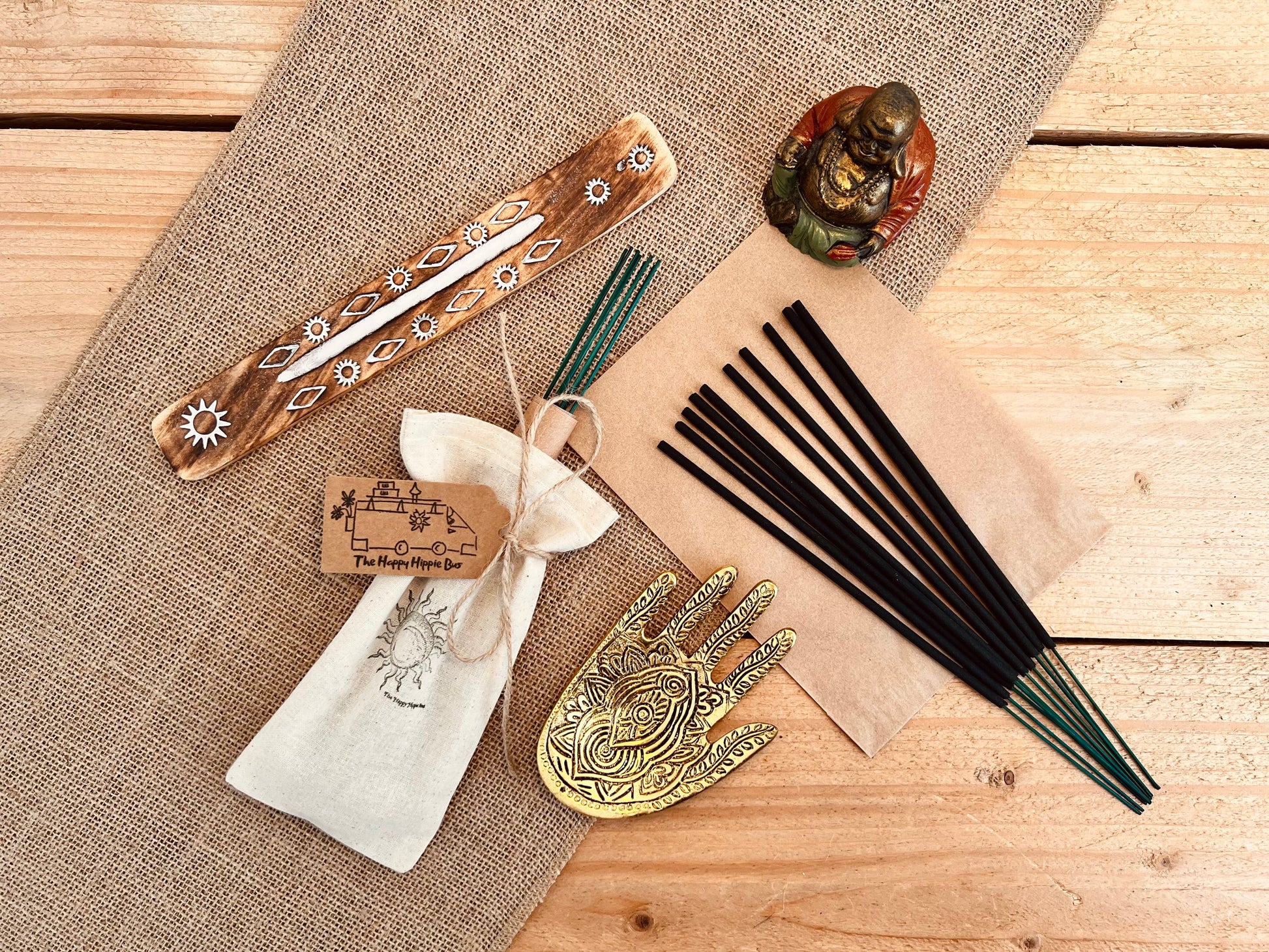 Handmade Fair Trade Hand Dipped Incense Sticks Long Slow Burn Premium Incense Joss Sticks Nordic Forest Plastic Free Packaging Vegan Gift 