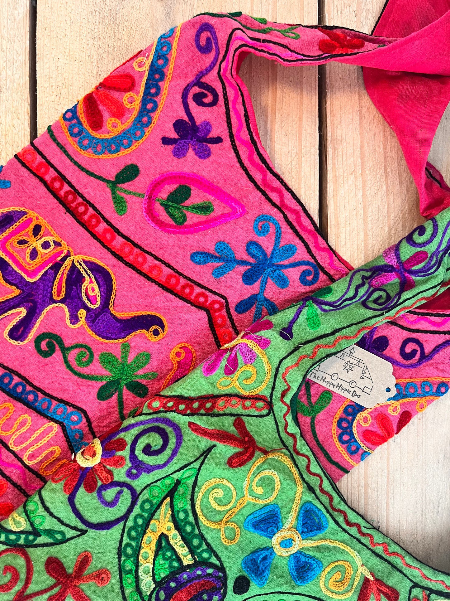 Bohemian Hippie Shoulder Bag Hand Embroidered