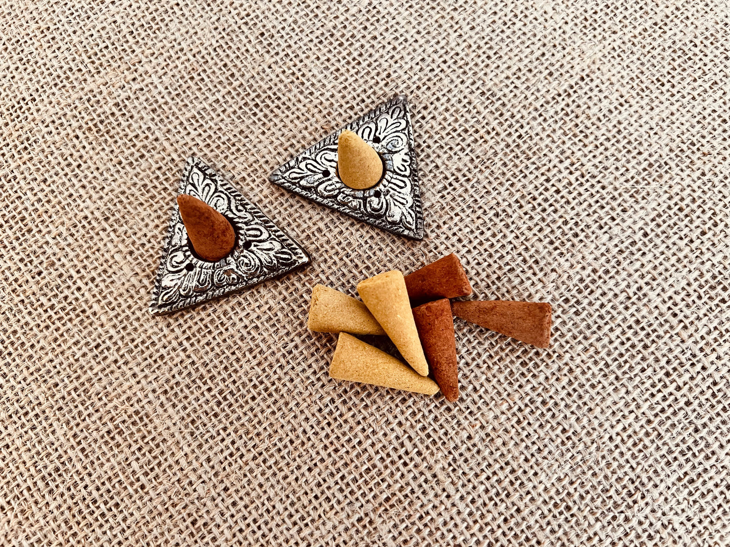 Mini Silver Incense Cone Holder