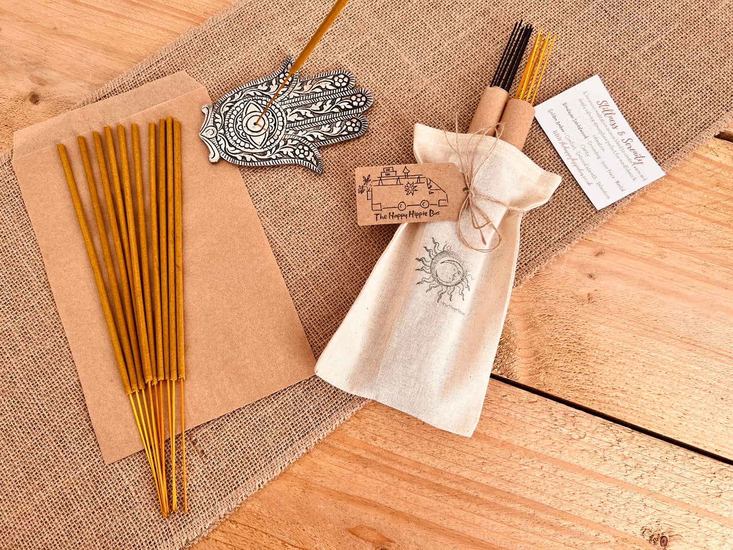 Stillness & Serenity Hand Dipped Incense Sticks Meditation Bundle
