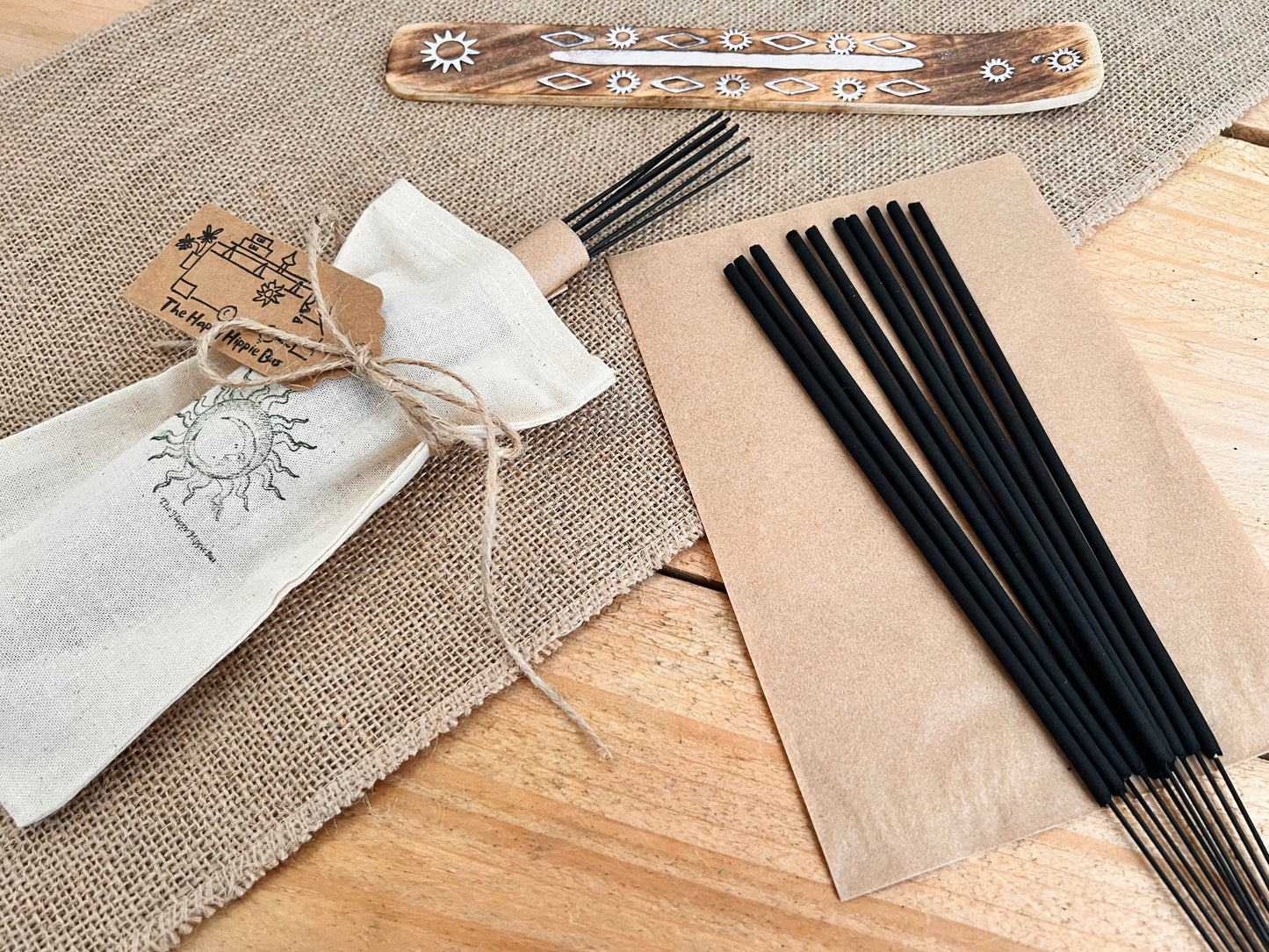 Black Pomegranate Hand Dipped Incense Sticks Fruity Spiced Scent Handmade Vegan Eco