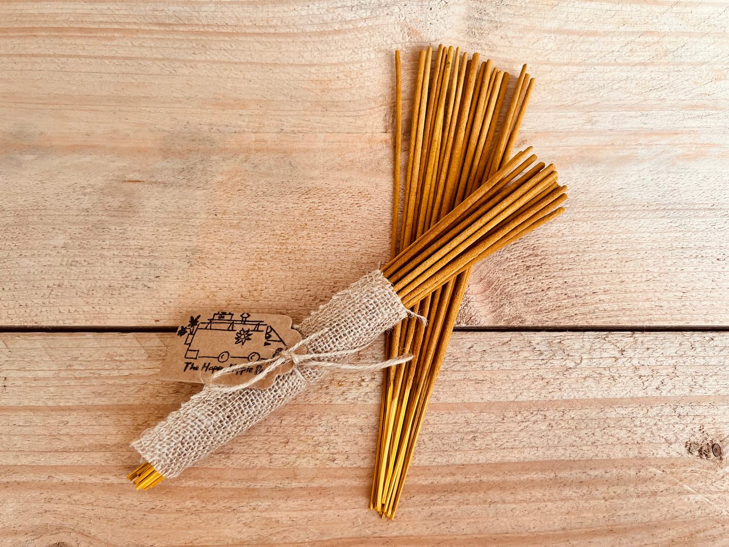 Handmade fair trade citronella summer yellow incense sticks incense holder ash catcher set plastic free eco incense