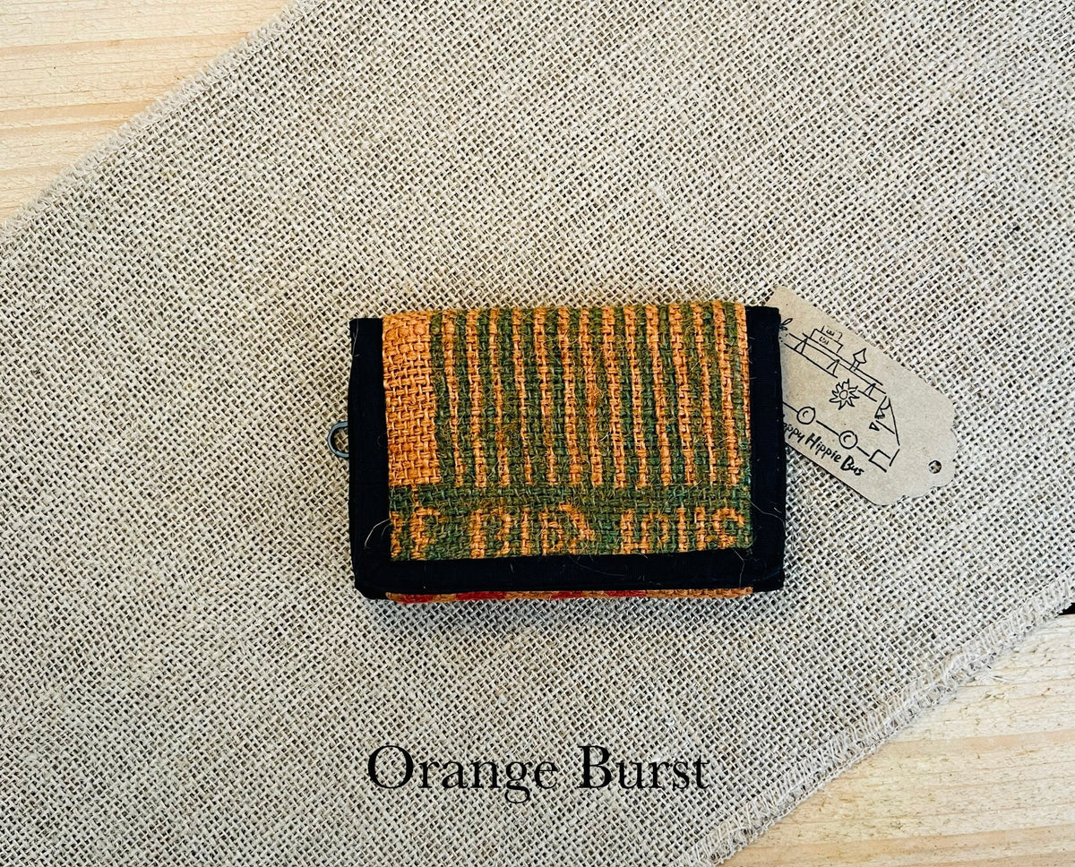 Bohemian Recycled Rice Sack Wallet