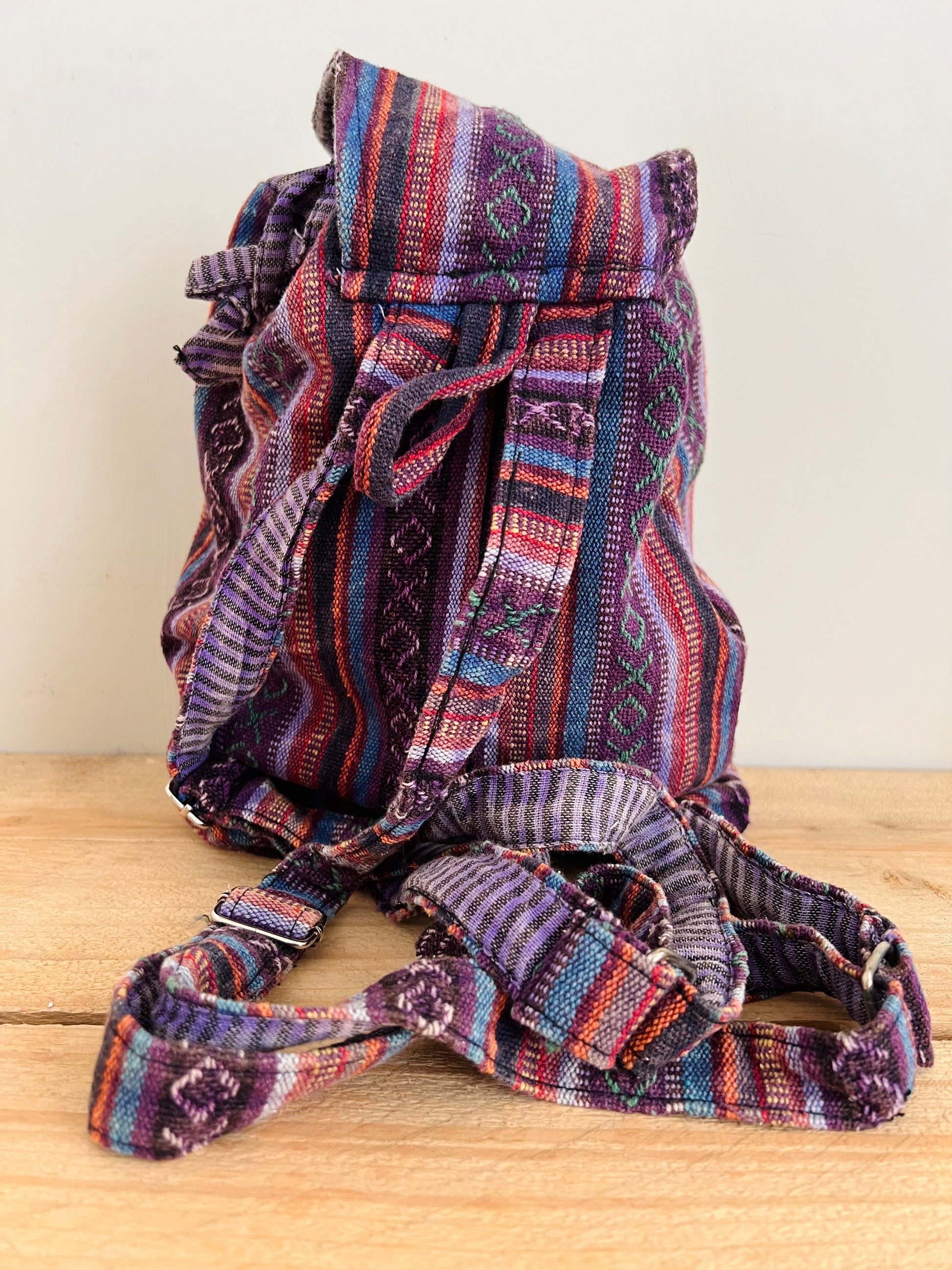 Handmade Fair Trade Bohemian Hippie Mini Rucksack Backpack