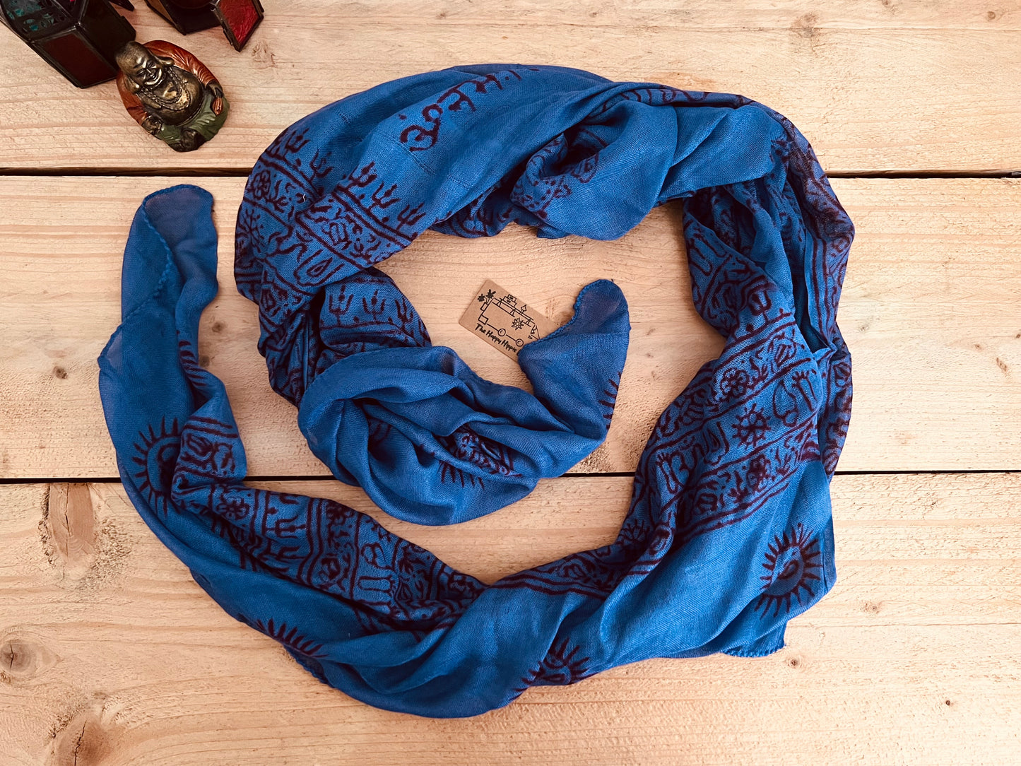 Prayer Print Boho Scarf