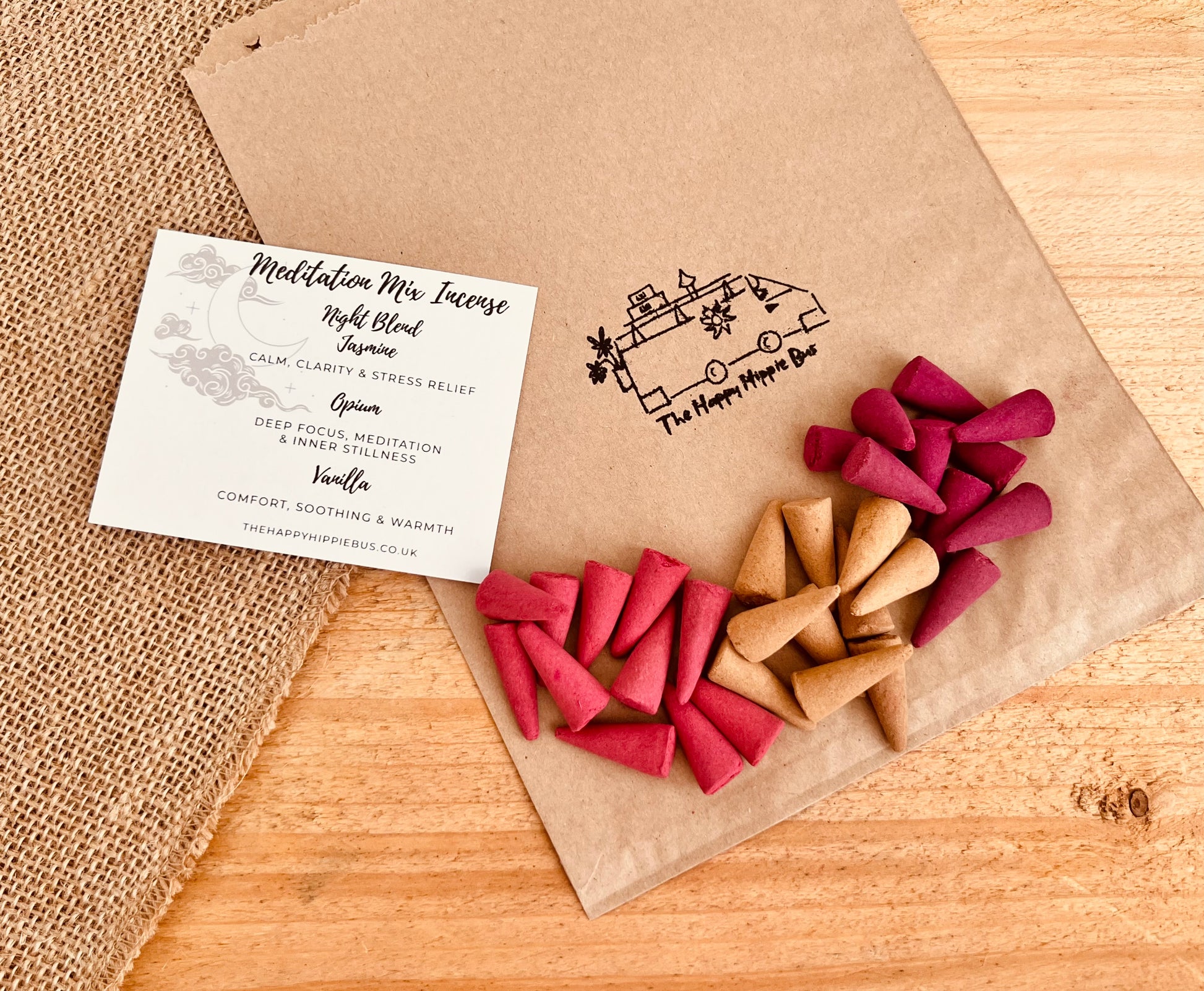 Night Meditation Incense Cones a complementary duo for mindful routines. Night Jasmine, Vanilla & Opium uplifting & calming and grounding incense. Perfect for evening stillness, yoga, and sleep rituals.