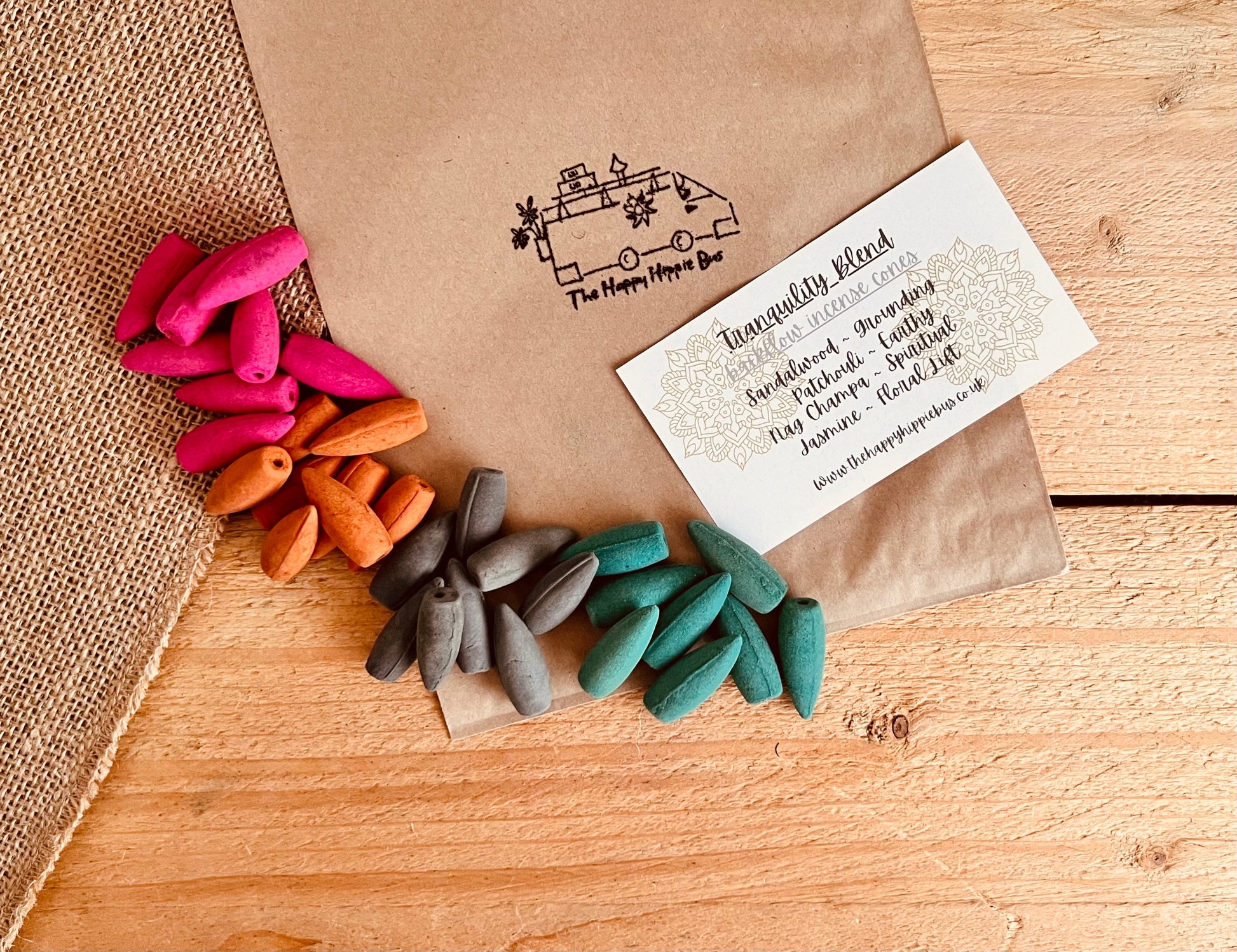 Tranquility Blend incense backflow cone pack –  meditation calming incense pack