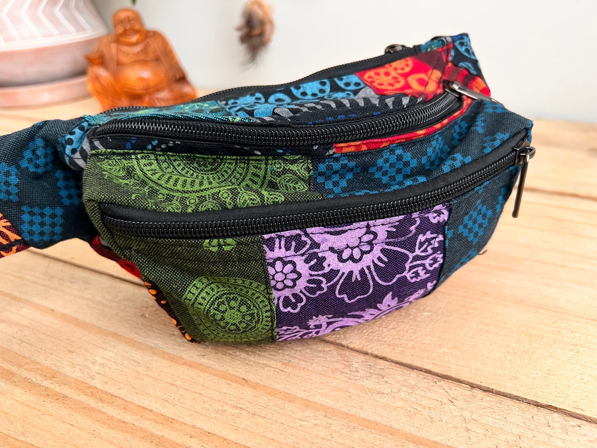 handmade patchwork bumbag money belt fair trade ethical