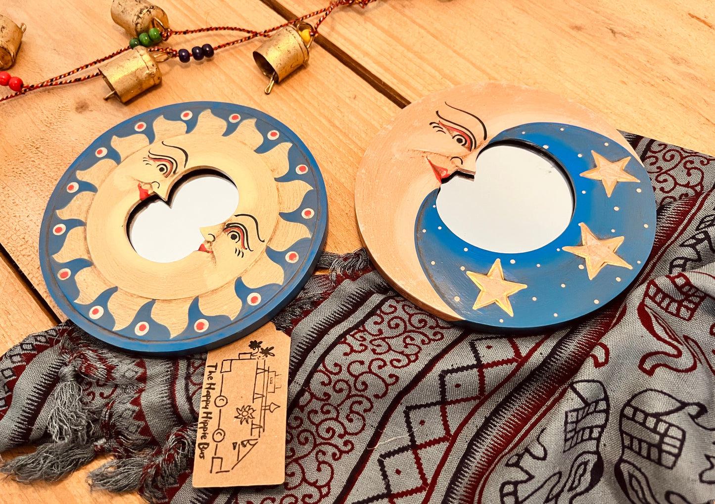 Celestial Moon Mirrors - Set of Two