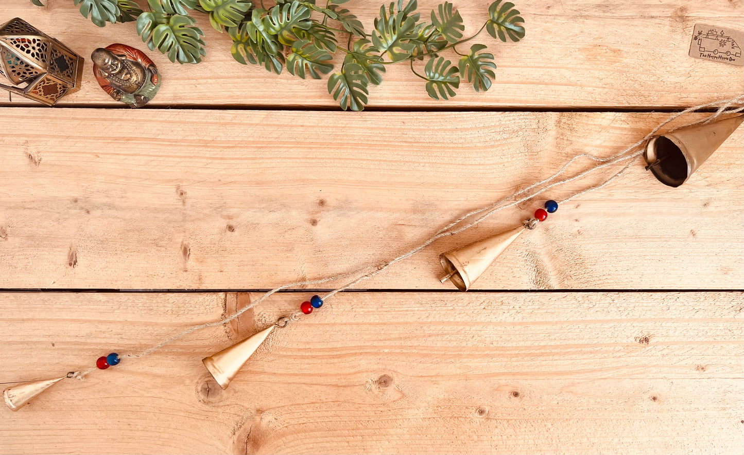 Indian String of Bells - Cone Cow Bell Large Wind Chime