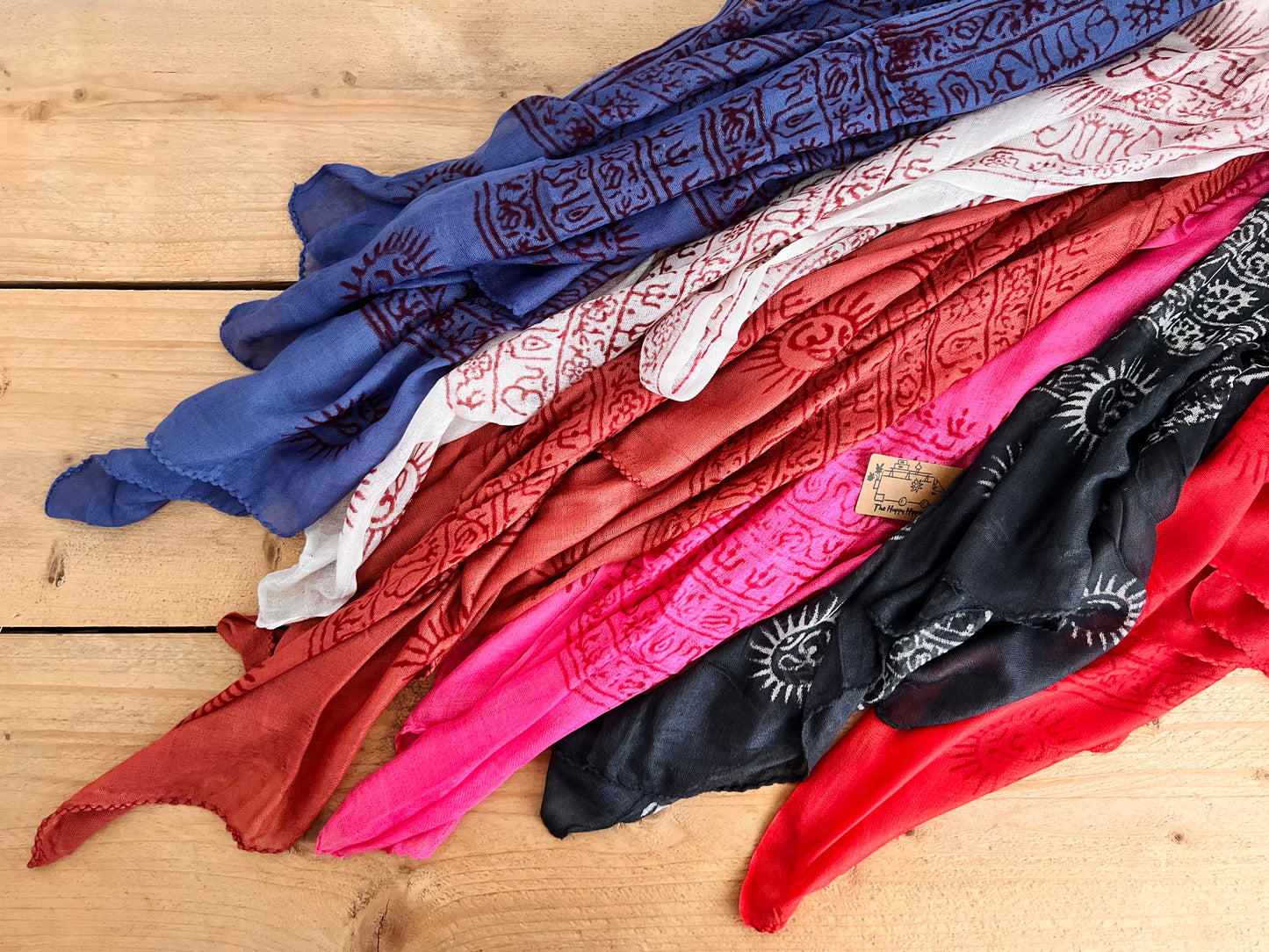 Prayer Print Boho Scarf