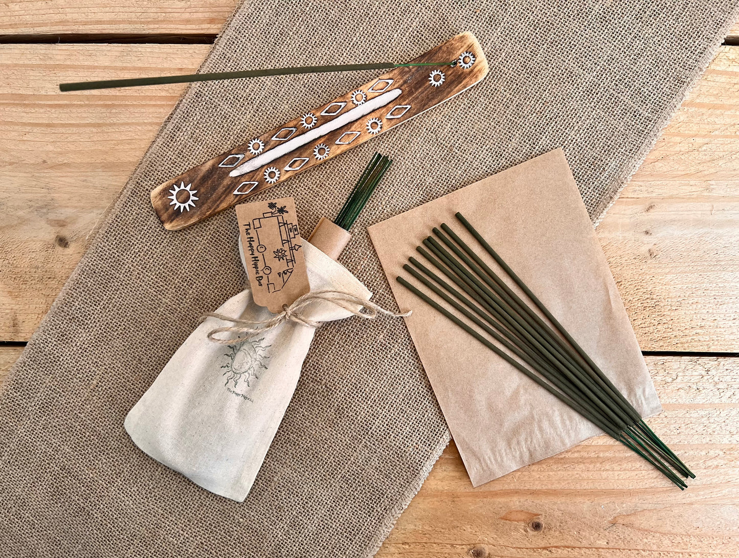Botanical Incense Sticks Floral Herbal Fragrance Handmade Vegan Eco Friendly 'True Hippie’