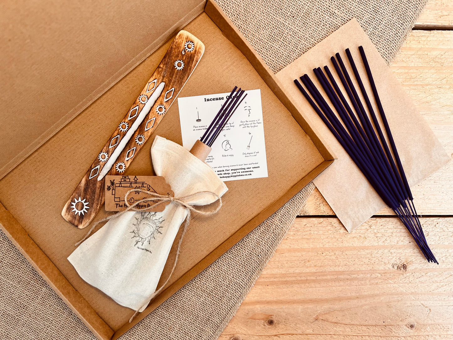 Wild Fig & Vine - Fruity Floral Premium Incense Sticks - Hand Dipped, Plastic-Free, Slow 1 Hour Burn