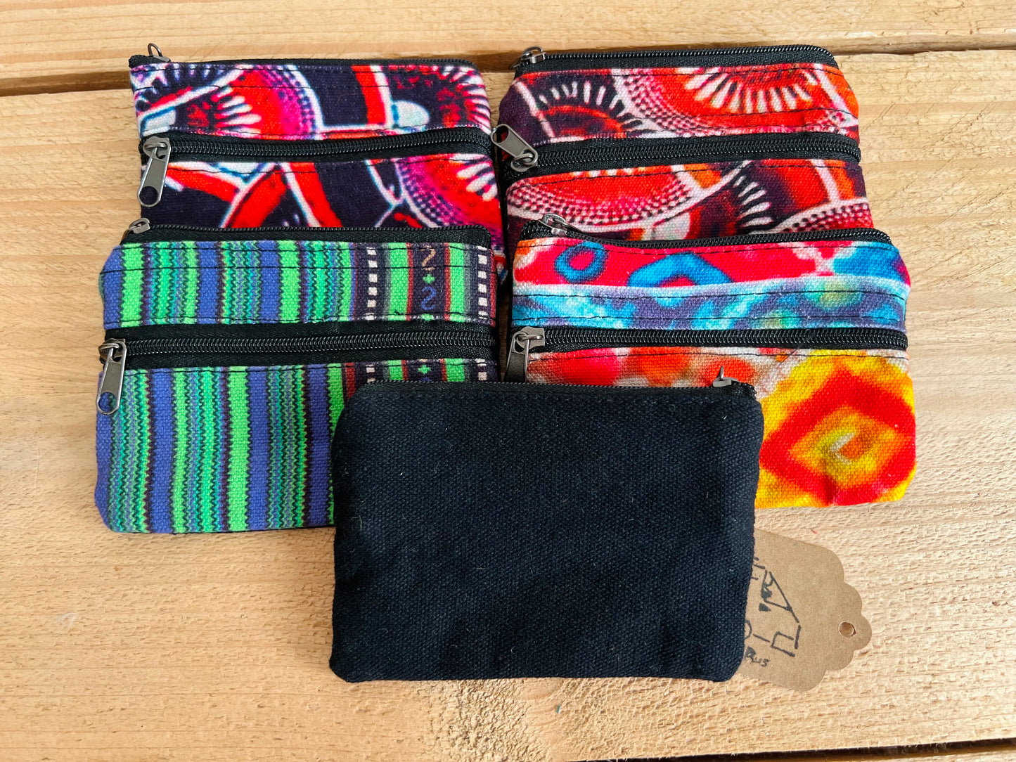 Colourful Hippie Purse Coin Purse Wallet Boho