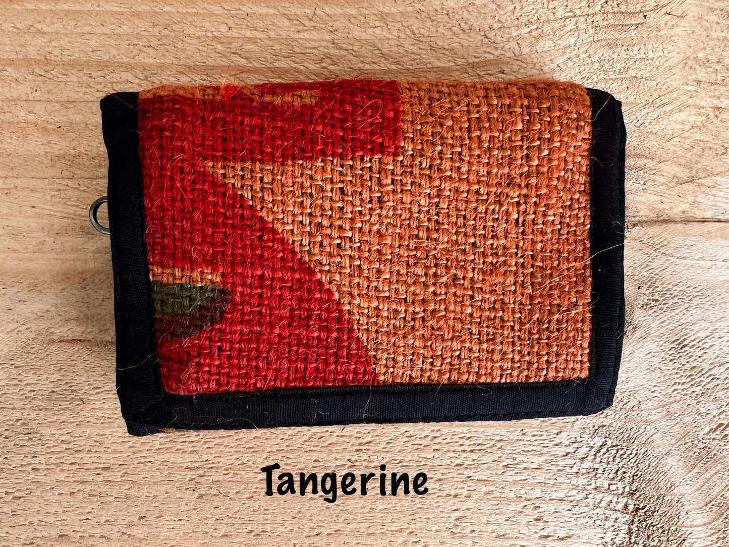 Recycled Rice Wallet Eco Handmade Fair Trade Hippie Bohemian Orange