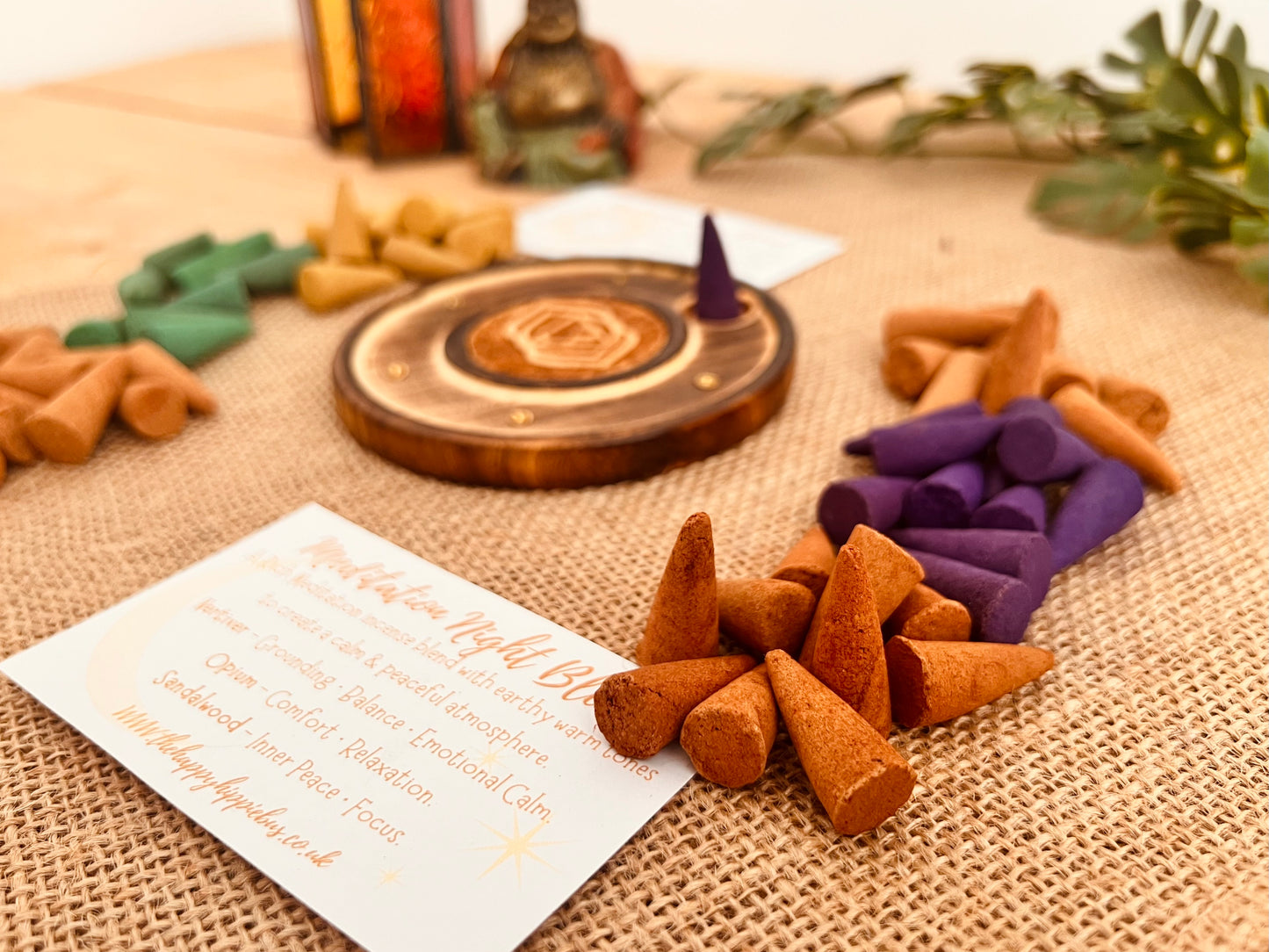 Night & Day Meditation Incense Cones | Relax & Focus