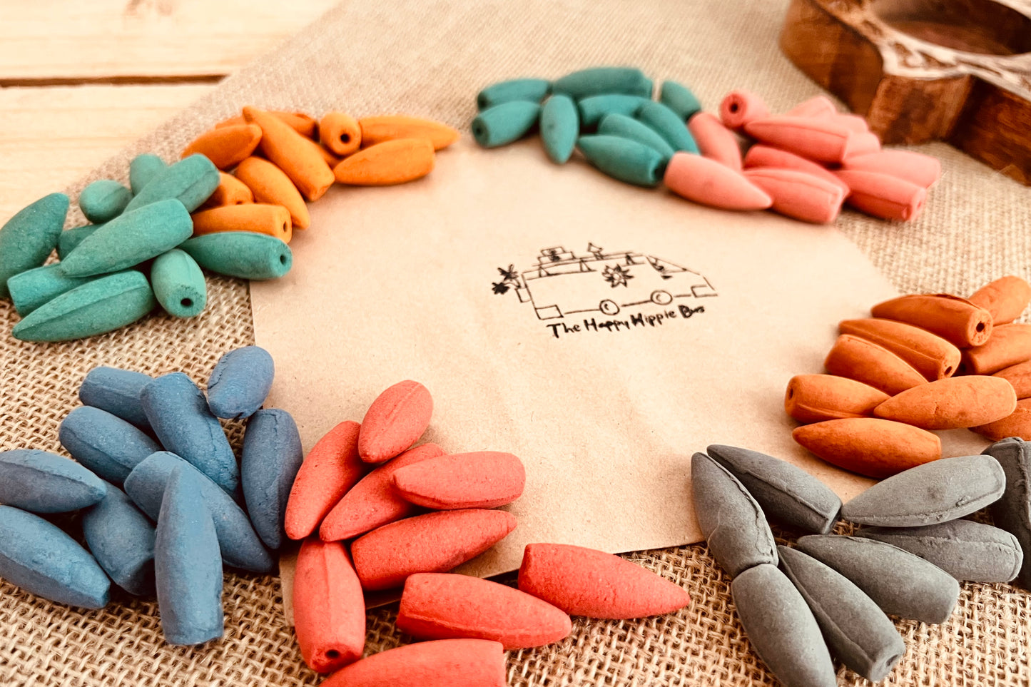 Handmade Backflow incense cones, mixed scented duo back flow incense cones, for home fragrance, meditation, mindfulness, relaxation & calm