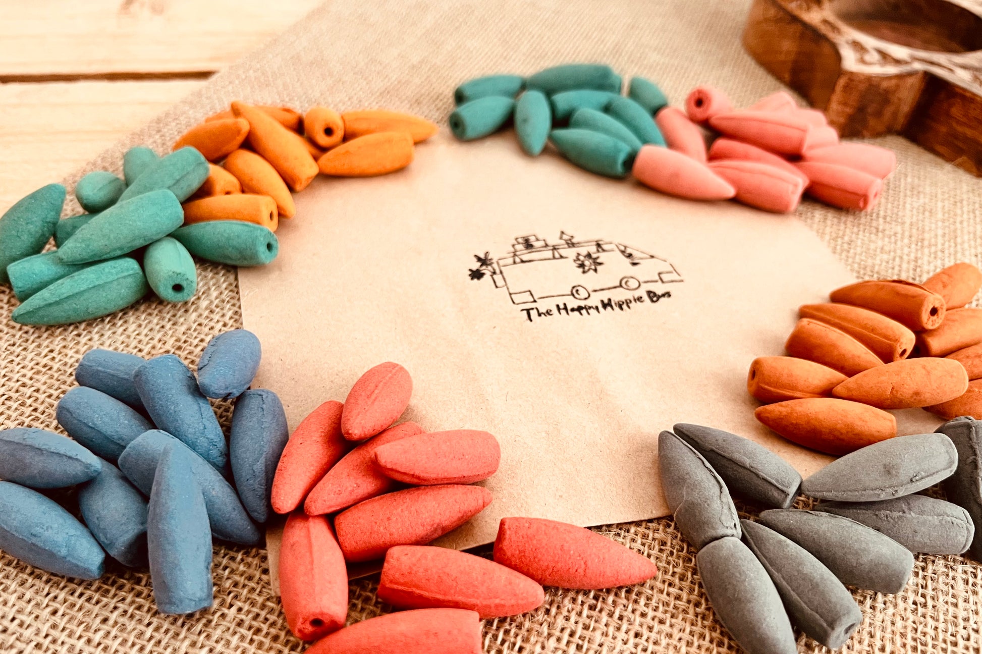 Handmade Backflow incense cones, mixed scented duo back flow incense cones, for home fragrance, meditation, mindfulness, relaxation & calm