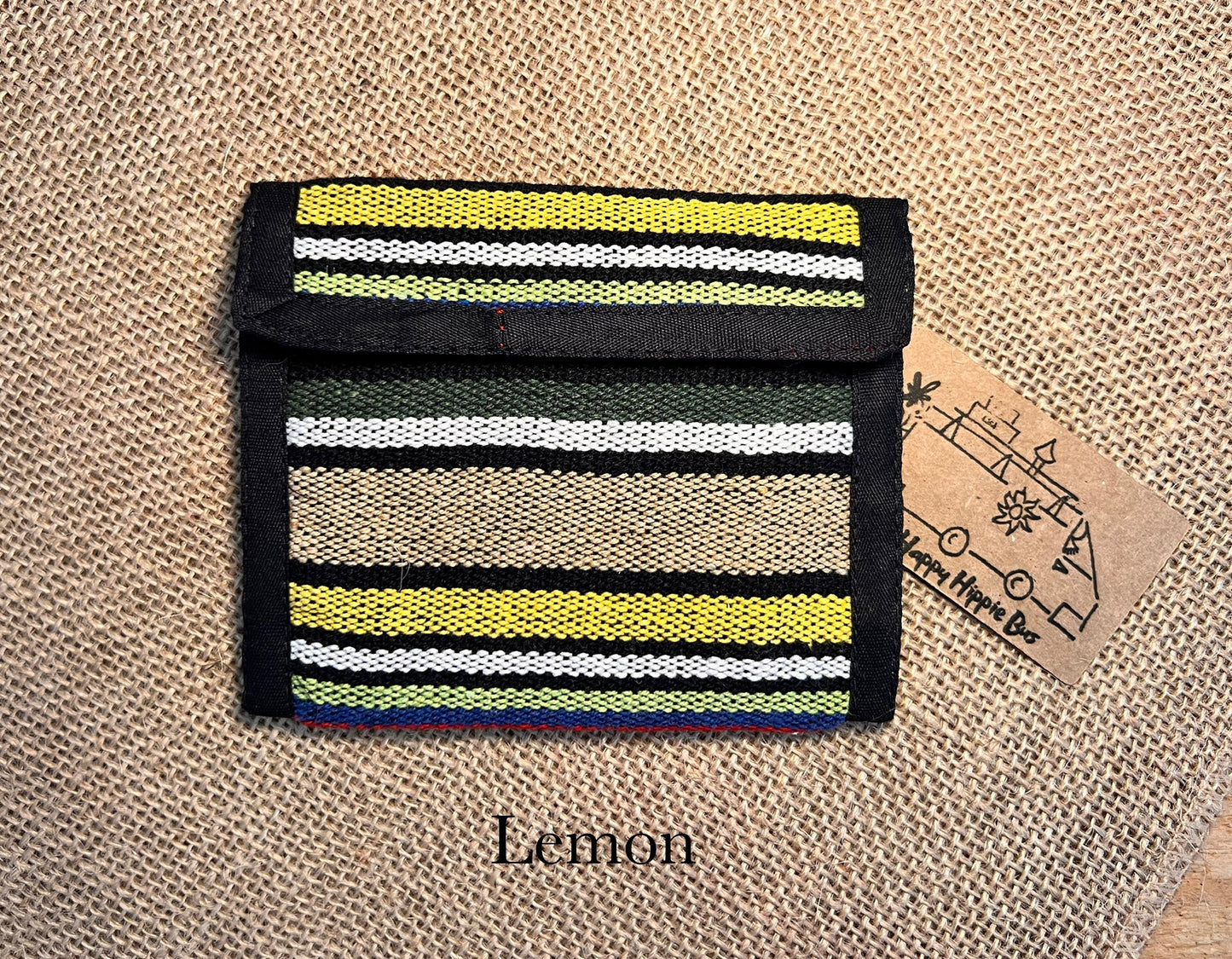 Hand Woven Recycled Cotton Hippie Wallet