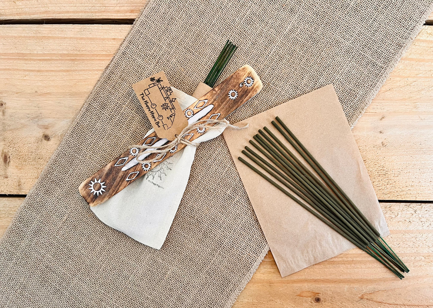 Botanical Incense Sticks Floral Herbal Fragrance Handmade Vegan Eco Friendly 'True Hippie’