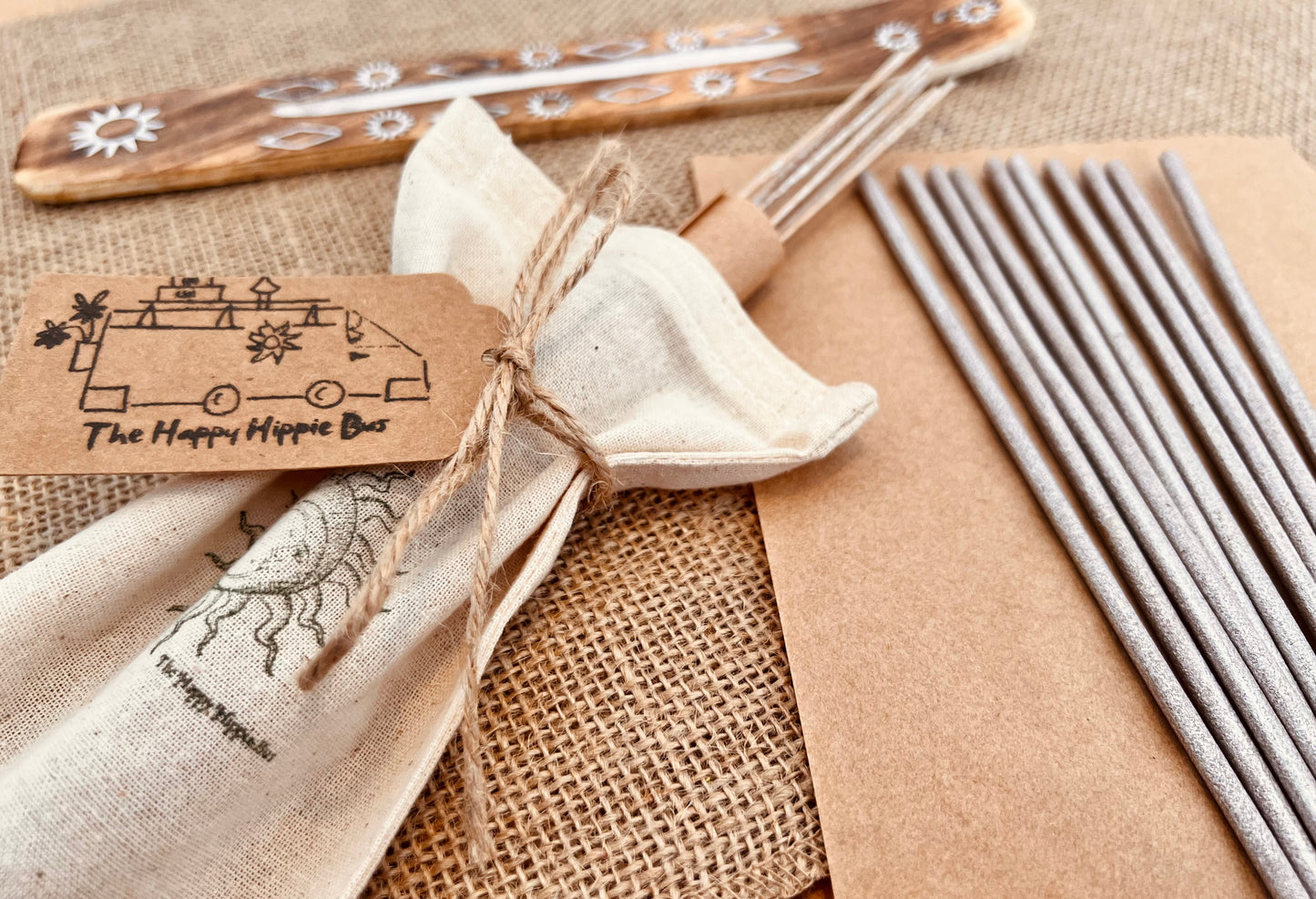 Wildflower Calm Premium Incense Sticks - Hand Dipped, Plastic-Free, Slow 1 Hour Burn