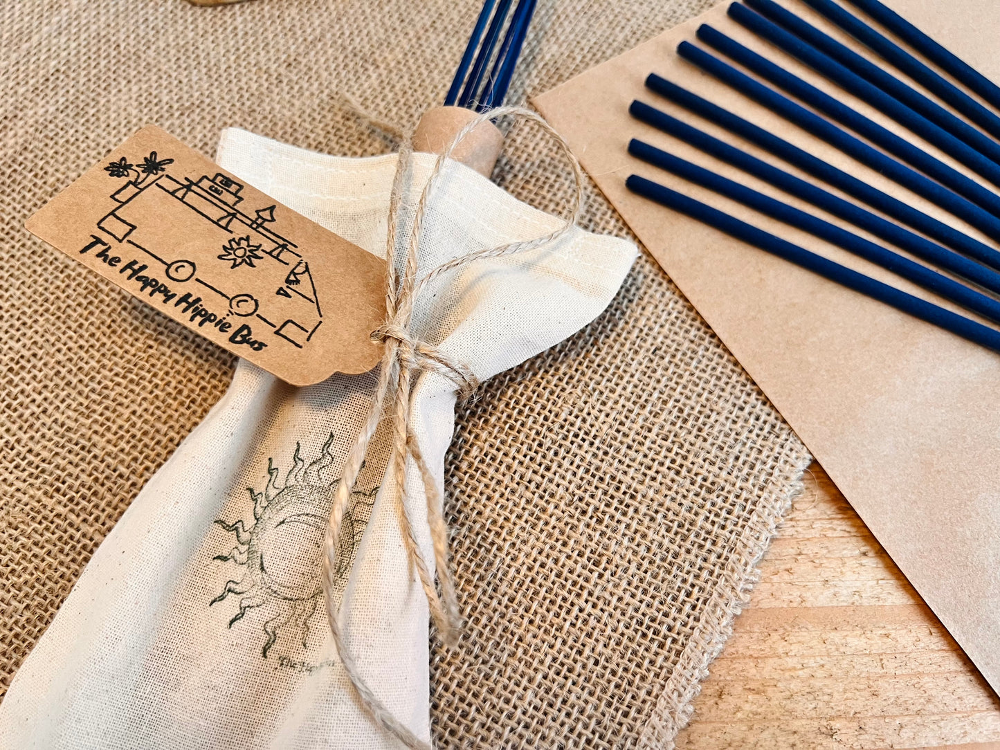 Lavender & Bergamot Hand Dipped Incense Sticks | Calming Floral Citrus Scent | Vegan Eco Plastic Free UK Made