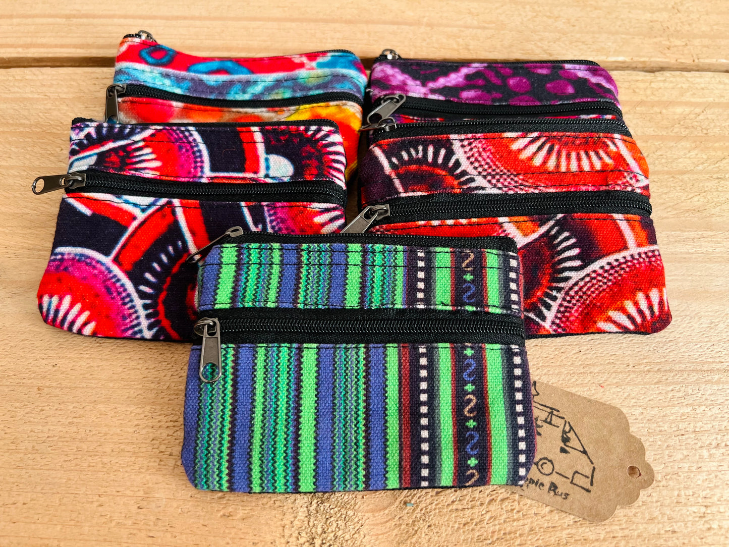 Colourful Hippie Purse Coin Purse Wallet Boho