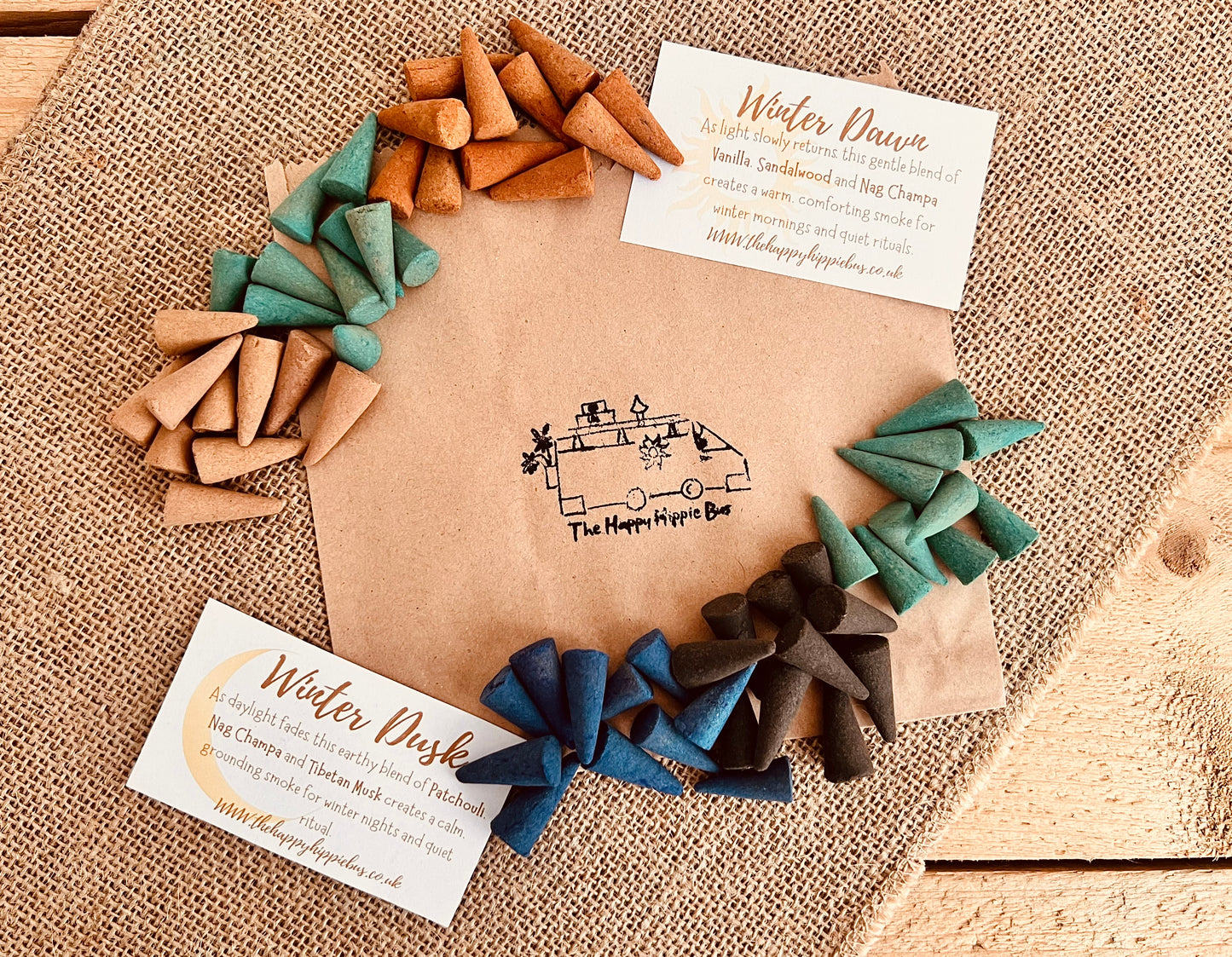 Winter Incense Cones – Handcrafted Seasonal Incense | Winter Dawn & Winter Dusk