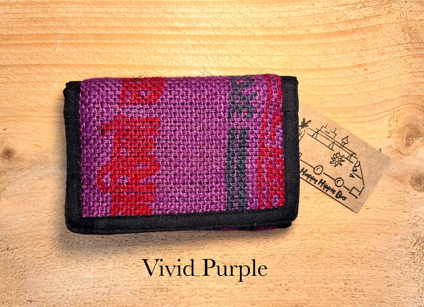Bohemian Recycled Rice Sack Wallet